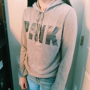 Vs pink grey hoodie